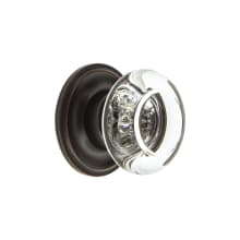 Bordeaux 1-3/8" Luxury Crystal Vintage Cabinet Knob with Georgetown Rosette