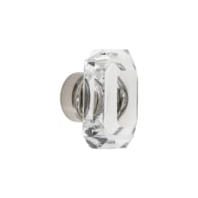 Baguette 1-9/16” Luxury Solid Crystal Emerald Cut Rectangular Cabinet Knob