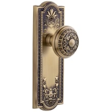 Parthenon Solid Brass Rose Dummy Door Knob Set with Windsor Knob
