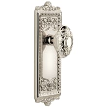 Vintage Victorian Passage Door Knob Set with Grande Victorian Knob and 2-3/8" Backset - Solid Brass