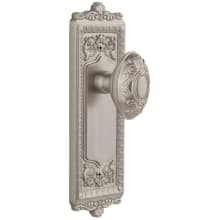 Windsor Solid Brass Rose Privacy Door Knob Set with Grande Victorian Knob and 2-3/8" Backset