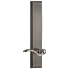 Carre Solid Brass Tall Plate Rose Right Handed Single Dummy Door Lever with Bellagio Lever