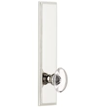 Carre Solid Brass Rose Tall Plate Single Dummy Door Knob with Provence Crystal Knob