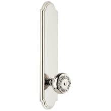 Arc Solid Brass Tall Plate Rose Single Dummy Door Knob with Parthenon Knob