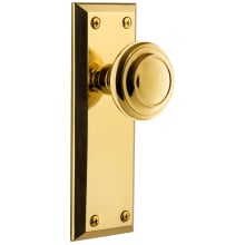 Fifth Avenue Solid Brass Privacy Door Knob Set with Circulaire Knob and 2-3/8" Backset