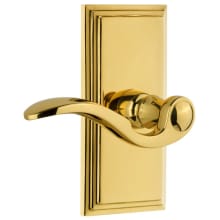 Carre Solid Brass Rose Dummy Door Lever Set with Bellagio Lever