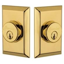 Fifth Avenue Solid Brass Keyed Entry Double Cylinder Deadbolt with 2-3/4" Backset