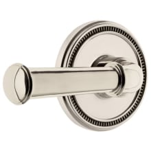 Soleil Solid Brass Right Handed Passage Door Lever Set with Georgetown Lever and 2-3/4" Backset