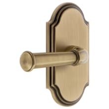 Arc Solid Brass Dummy Door Lever Set with Georgetown Lever