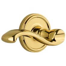 Georgetown Solid Brass Rose Dummy Lever Set with Portofino Lever