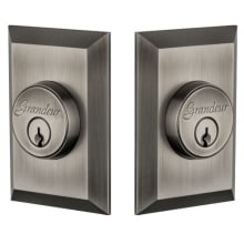 Fifth Avenue Solid Brass Keyed Entry Double Cylinder Deadbolt with 2-3/8" Backset