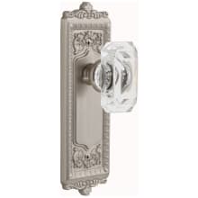 Windsor Solid Brass Non-Turning One-Sided Dummy with Baguette Clear Crystal Knob