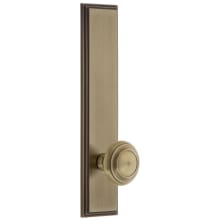 Carre Solid Brass Tall Plate Rose Single Dummy Door Knob with Circulaire Knob
