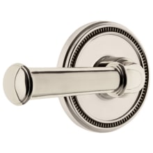 Soleil Solid Brass Left Handed Privacy Set with Georgetown Lever and 2-3/4" Backset