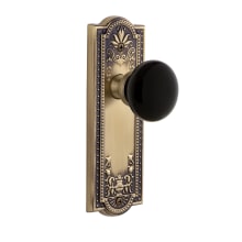 Parthenon Solid Brass Rose Passage Door Knob Set with Coventry Knob and 2-3/8" Backset