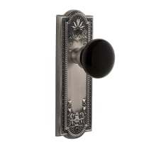 Parthenon Solid Brass Rose Privacy Door Knob Set with Coventry Knob and 2-3/4" Backset