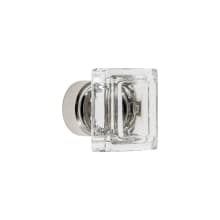 Carre 1-1/4” Square Crystal Cabinet Knob