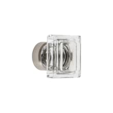 Carre 1-1/4” Square Crystal Cabinet Knob