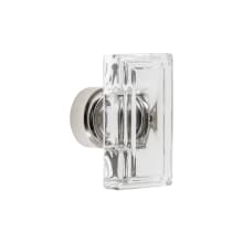 Carre 1-3/4” Crystal Rectangular Emerald Cut Cabinet Knob