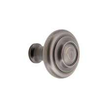 Circulaire 1-3/8” Solid Brass Stepped Mushroom Round Cabinet Knob