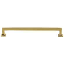 Geneva 8" Center to Center Solid Brass Square Luxury Cabinet Handle / Drawer Pull
