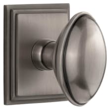 Eden Prairie Solid Brass Passage Door Knob Set with Carre Square Trim from the Concealed Screw Collection - 2-3/4" Backset