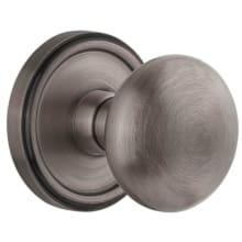 Fifth Avenue Solid Brass Privacy Door Knob Set with Georgetown Trim from the Concealed Screw Collection - 2-3/4" Backset