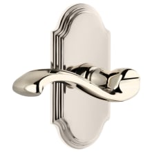Arc Solid Brass Left Handed Non-Turning Two-Sided Dummy Set with Portofino Lever