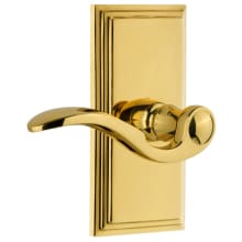 Carre Solid Brass Left Handed Non-Turning Two-Sided Dummy Set with Bellagio Lever