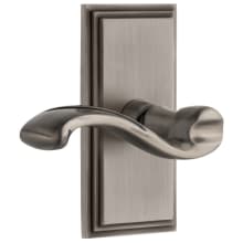 Carre Solid Brass Left Handed Non-Turning Two-Sided Dummy Set with Portofino Lever