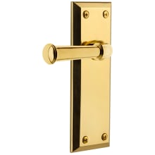 Fifth Avenue Solid Brass Left Handed Non-Turning Two-Sided Dummy Set with Georgetown Lever