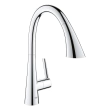 Zedra 1.75 GPM Single Hole Pull Down Kitchen Faucet with SilkMove Technology