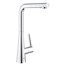 Zedra 1.75 GPM Single Hole Pull Out Kitchen Faucet with SilkMove Technology