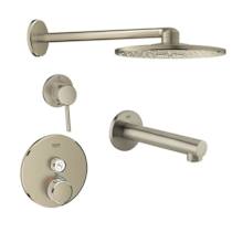 SmartControl Shower System with Shower Head, Diverter Trim, Valve Trim, Tub Spout, and Rough In