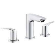 Eurosmart 1.2 GPM Deck Mounted Widespread Bathroom Faucet with Drain Assembly