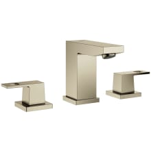 Eurocube 1.2 GPM Widespread Bathroom Faucet with StarLight, EcoJoy, and QuickFix Technologies - Includes Pop-Up Drain Assembly
