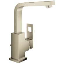 Eurocube 1.2 GPM Single Hole Bathroom Faucet with EcoJoy, SilkMove, StarLight, and QuickFix Technologies - Includes Pop-Up Drain Assembly