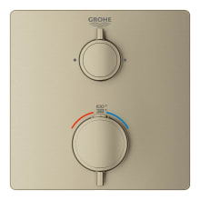 Grohtherm Thermostatic Valve Trim Only with Dual Lever Handles and Volume Control - Less Rough In