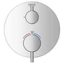 Atrio Single Function Thermostatic Valve Trim Only with Double Knob Handle and Volume Control - Less Rough In