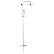 Euphoria Thermostatic Shower System with Shower Head, Hand Shower, Slide Bar, Shower Arm, Hose, and Tub Spout
