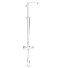 Euphoria Cube Double Handle Thermostatic Shower System 39-9/16" Center to Center - Less Shower Head and Handshower