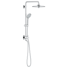 Retro-Fit 2.5 GPM Shower System with Multi Function Shower Head, Slide Bar, Hand Shower and 17-11/16" Swivel Shower Arm