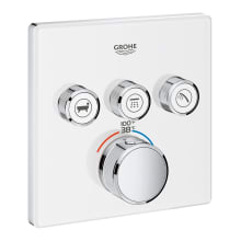 SmartControl Triple Function Thermostatic Valve Trim Only with EcoJoy, and TurboStat - Less Rough-In Valve