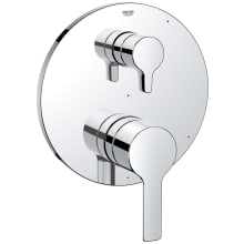 Lineare Two Function Pressure Balanced Valve Trim Only with Dual Lever Handles and Integrated Diverter - Less Rough In