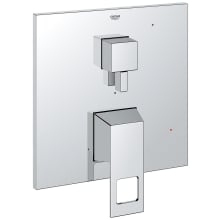 Eurocube Two Function Pressure Balanced Valve Trim Only with Dual Lever Handles and Integrated Diverter - Less Rough In