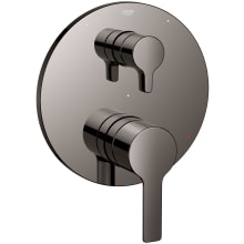 Lineare Three Function Pressure Balanced Valve Trim Only with Dual Lever Handles and Integrated Diverter - Less Rough In