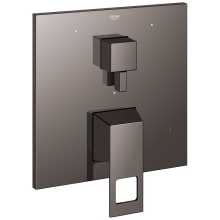 Eurocube Three Function Pressure Balanced Valve Trim Only with Dual Lever Handles and Integrated Diverter - Less Rough In