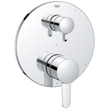 Cosmopolitan Two Function Pressure Balanced Valve Trim Only with Dual Lever Handles and Integrated Diverter - Less Rough In