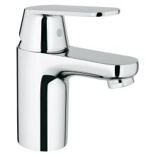 Eurosmart 1.2 GPM Cosmopolitan Single Hole Bathroom Faucet with SilkMove Handle - Less Drain Assembly