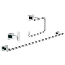 Essentials Cube Accessory Kit - Includes Towel Bar, Toilet Paper Holder, and Robe Hook